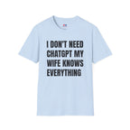 I DONT NEED CHATGPT MY WIFE KNOWS EVERYTHING